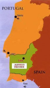 The Alentejo lies beyond (alem) theTagus (Tejo) River, and extends southward to the Algarve.
