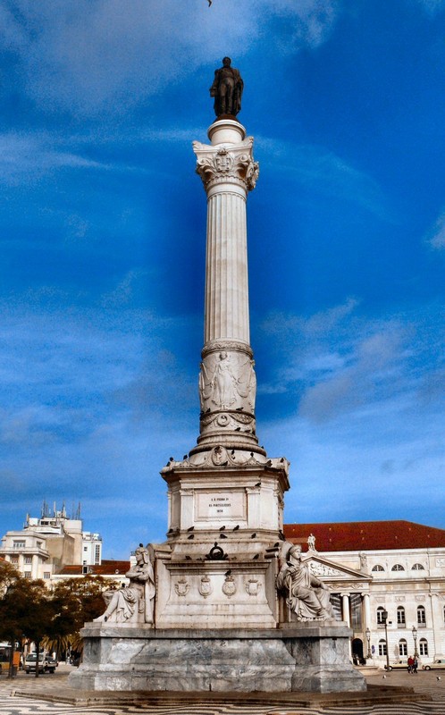 KIng Pedro IV monument, also in Rossio Square