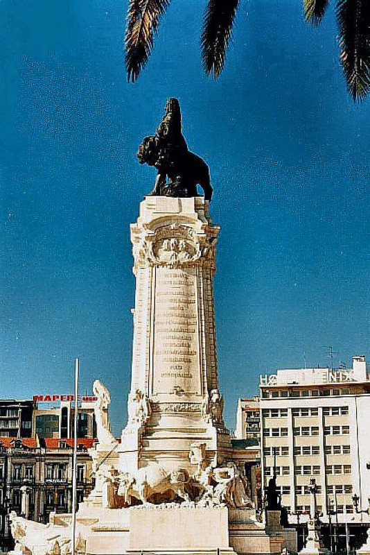 1934 memorial to Pombal, arguably one of Europe's greatest 18th century statesmen