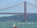 We took the 25 April Bridge across from the Tagus' south shore.