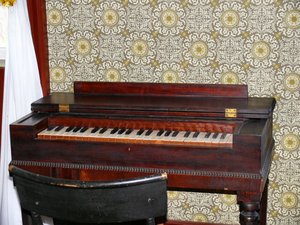 his harmonium, predecessor of church organs