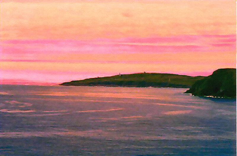 Dawn breaks at Cape Spear, Newfoundland, North America's easternmost point.