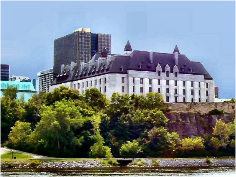 the Supreme Court of Canada, seen from the Ottawa River