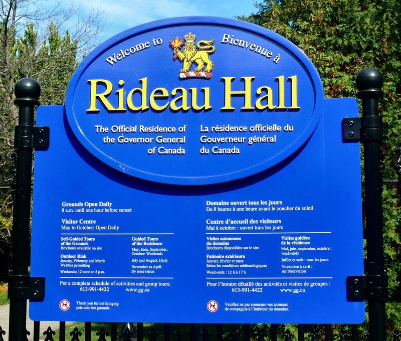 Rideau Hall, the Governor General's residence since 1867