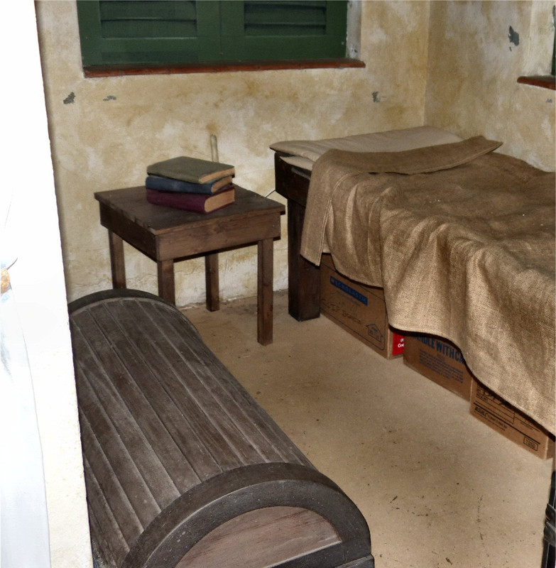 mockup of typical missionary quarters