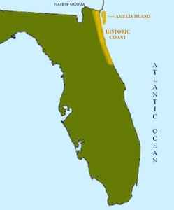 location of Amelia Island, FLA