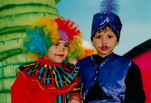 all kids dress up for carnival