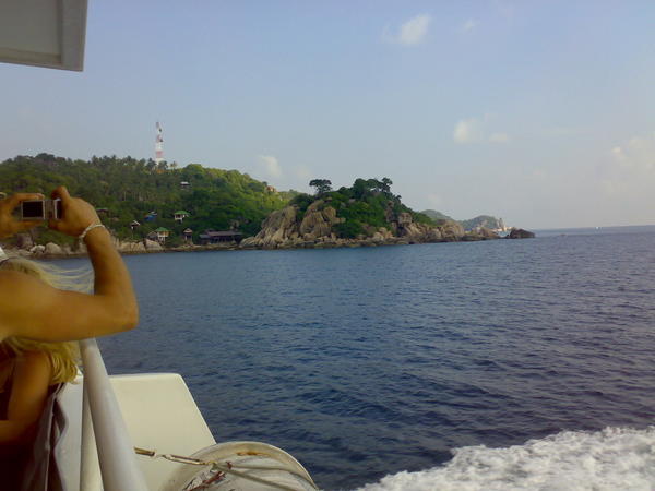 Koh Tao from the ferry