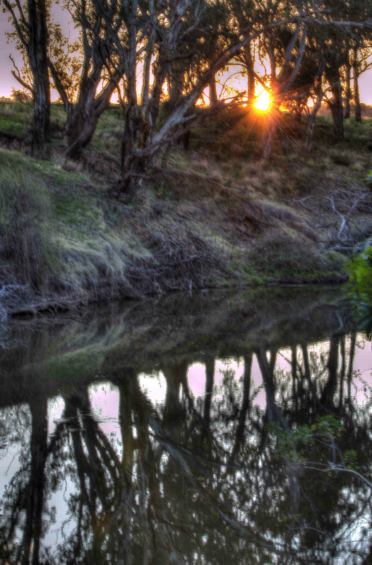 Sunset on Macquarie River near Dubbo No 2 - Copy
