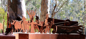 Murray River Regional Park artback sculpture