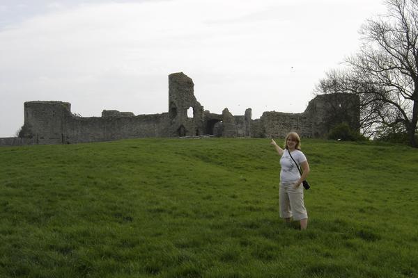 kim at some important castle ruins