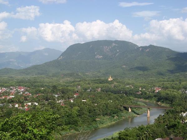 A View from the Mountain in the middle of Luang Prabang