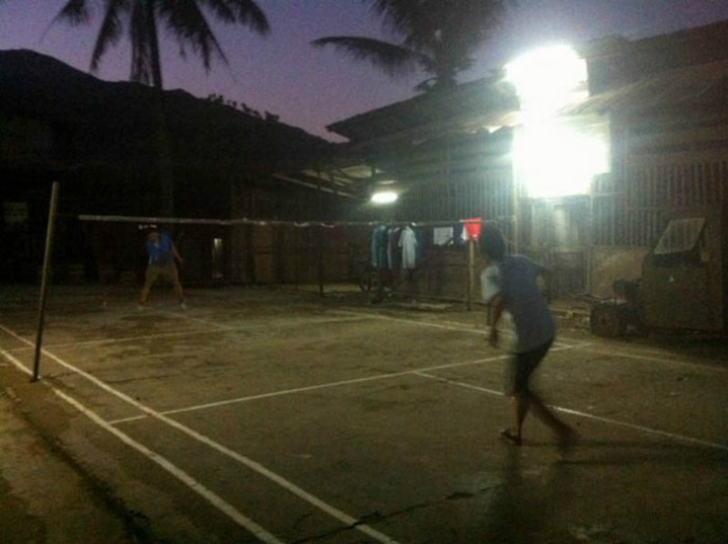 Terrain de badminton