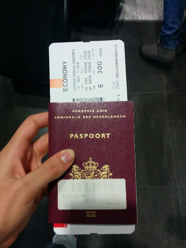 Passport and boardingpass