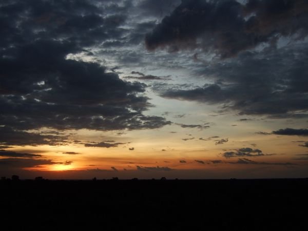 A Ugandan sunset.