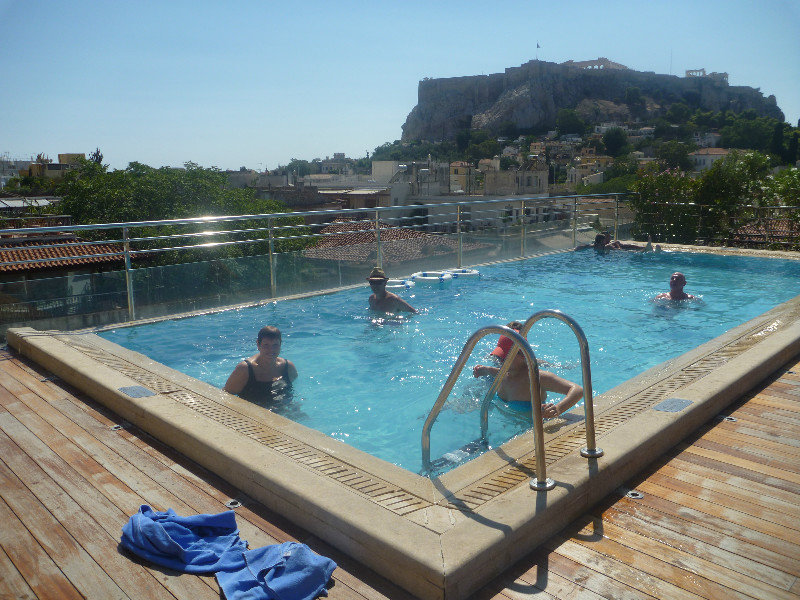Swimming under the Acropolis