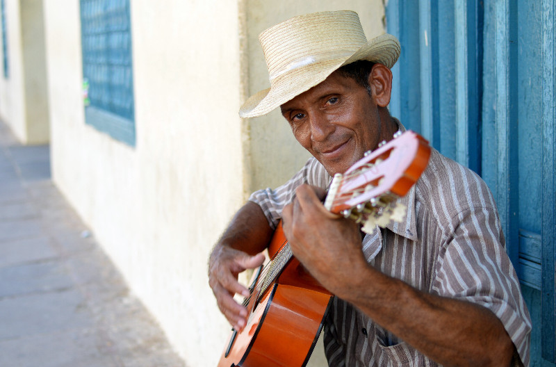 Street musician in Trinidad