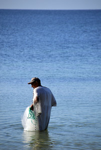 Fisherman in Playa Larga