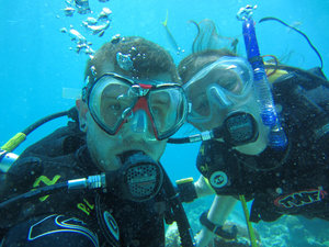 Underwater seflie - Diving in the Bay of Pigs
