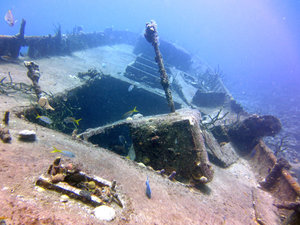 Wreck diving in the Bay of Pigs