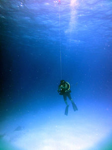 Diving off Cozumel