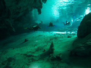 Diving at Dos Ojos Cenote - Tulum