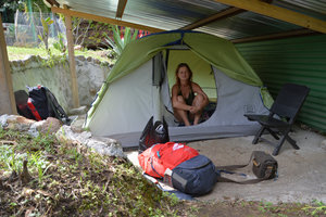 Camping at the Earthlodge