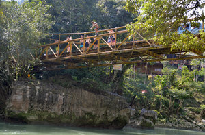 Leap of faith in Semuc Champey