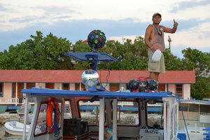 Beto prepping the party boat