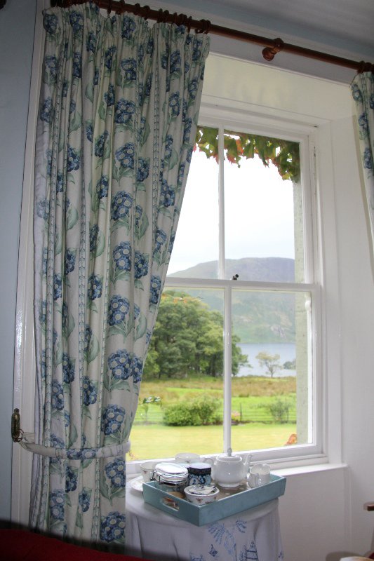 Tea with a view of Crummock Water from our room