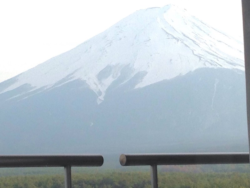 Mt Fuji as seen from our bed
