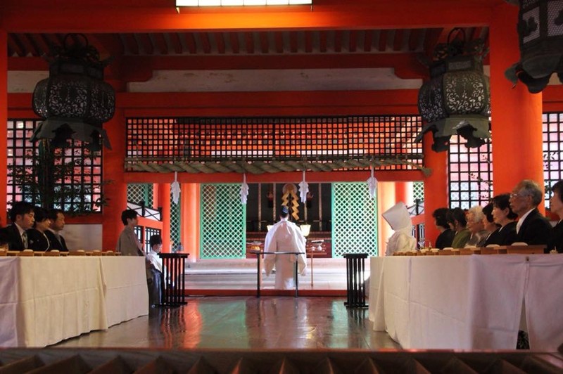 Wedding ceremony, Itsukushima Shrine 