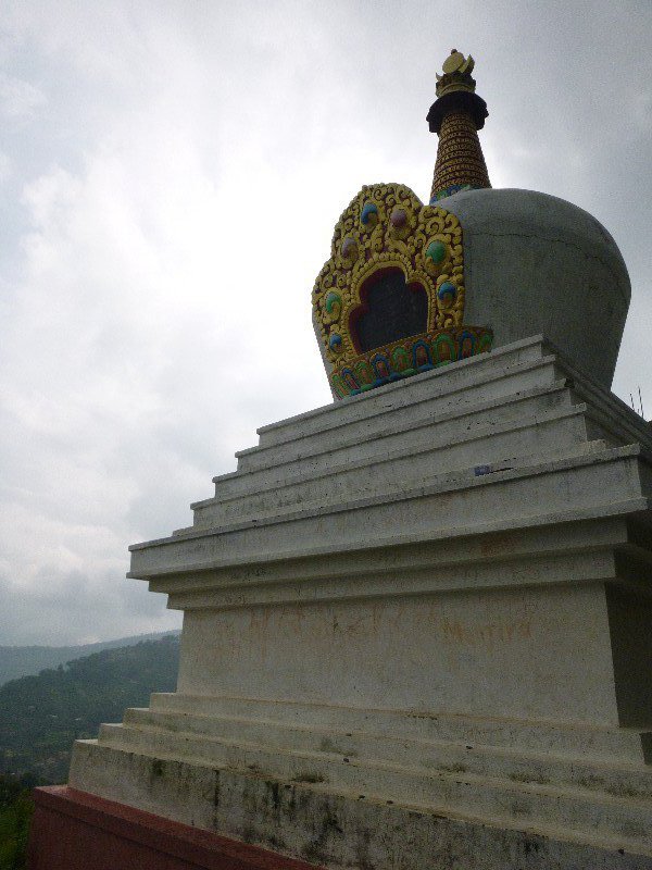 The Stupa at the top. 