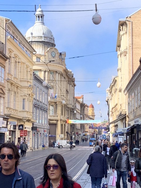 Streets of Zagreb near the Oktagon