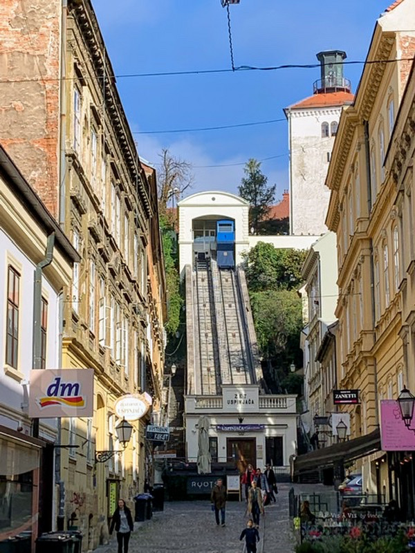 The Funicular in Zagreb to the Old Town