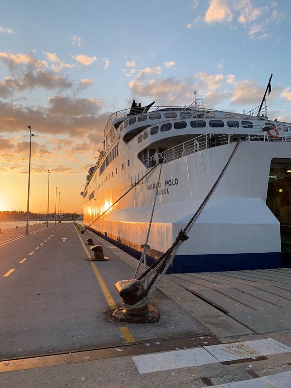 The overnight ferry from Split Croatia to Ancona Italy 