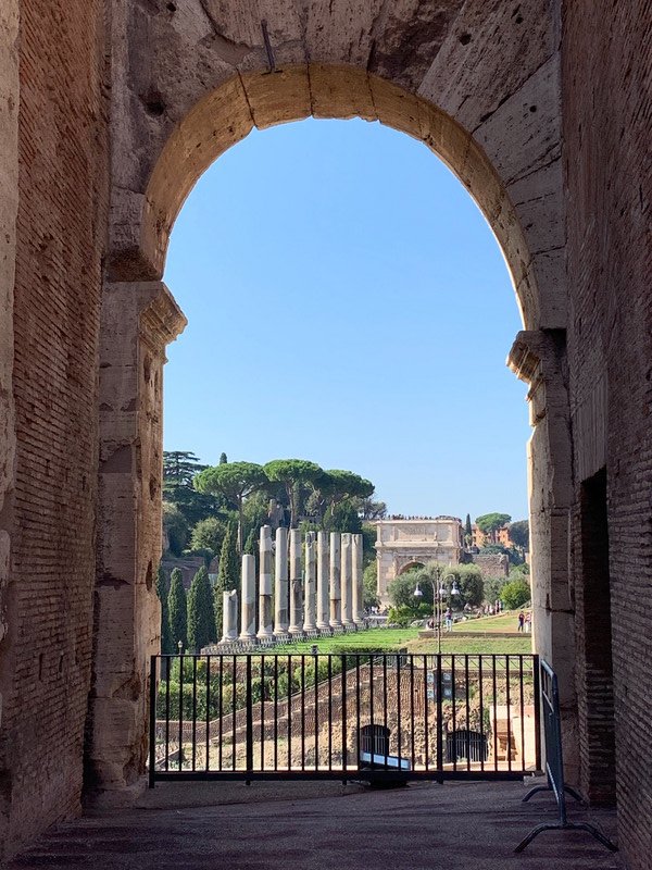 View towards the forum