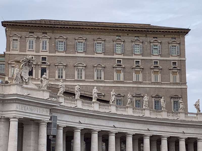 Top Floor - Right corner - Popes Room - 4th window - Popes Office