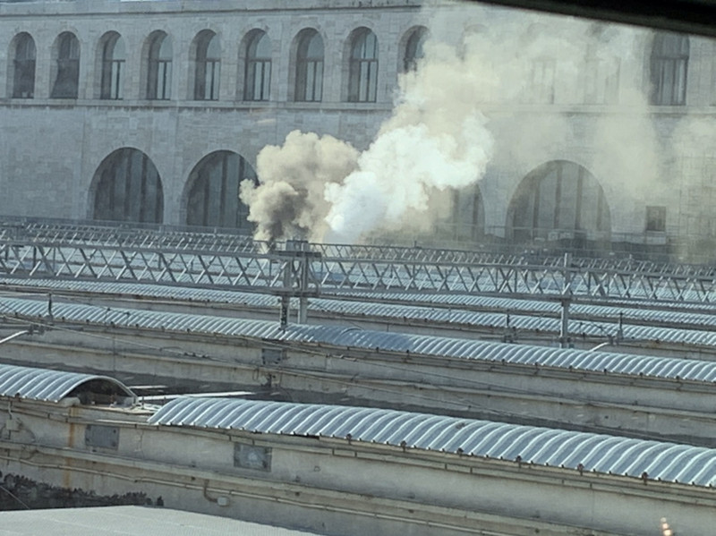 Thought there was a “new Pope” - just a bad diesel engine on a train!