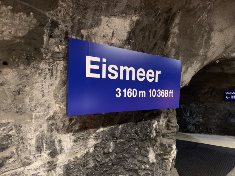 First stop on the Jungfraujoch - Eismeer 