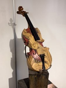 A Violin carved from a single block of wood!