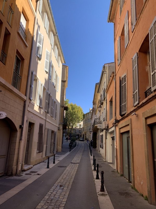 Our street in Aix-en-Provence