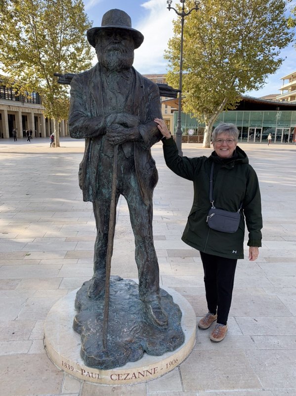Paul Cezanne -  local hero! And Cathy - our local hero!