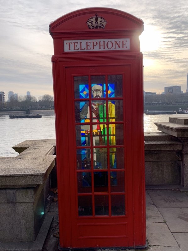 An interesting adaption to the phone box!