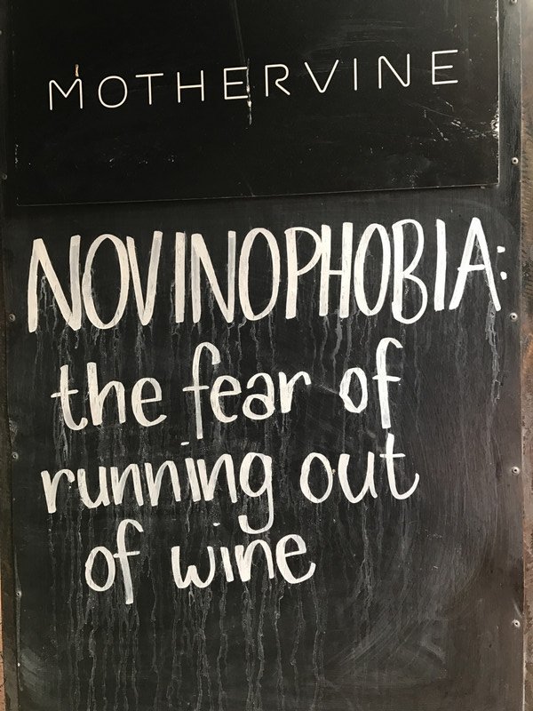 No Vino Phobia - I think I have this!
