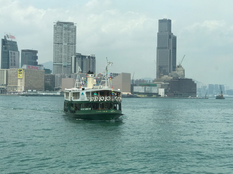 The harbour and the Star Ferry to Kowloon