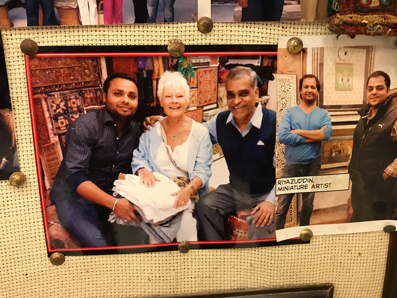 Dame Judy Dench is also a fabric buyer apparently