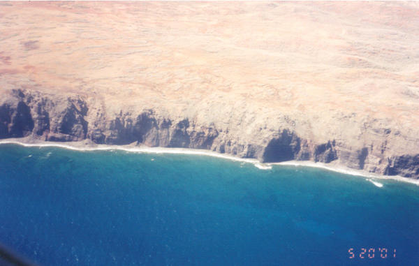Molokai'i from the air