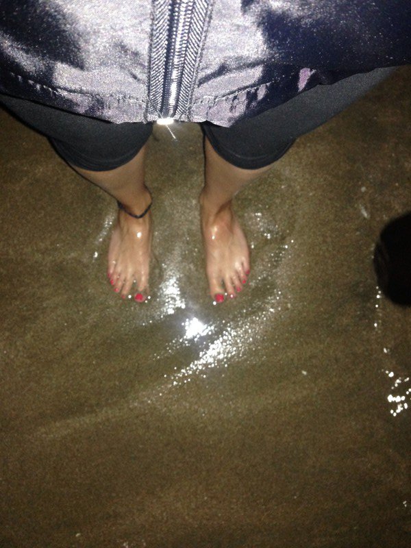 Hot feet in Hot Water Beach