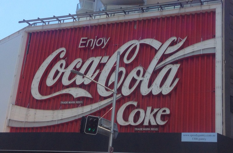 Coca Cola sign - near our hostel!